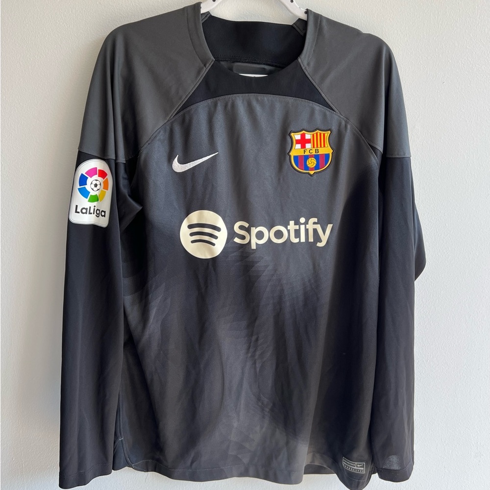 Men’s Large Barcelona Spotify Futbol Barca Goalie Long Sleeve